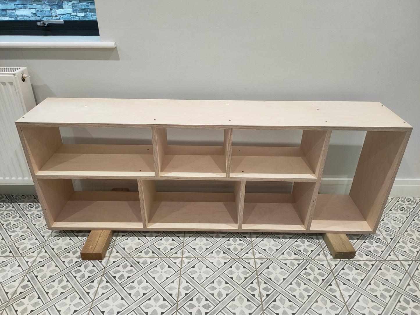 Birch Plywood Bookcase Bookshelf Customised Size to Order Handmade in the UK