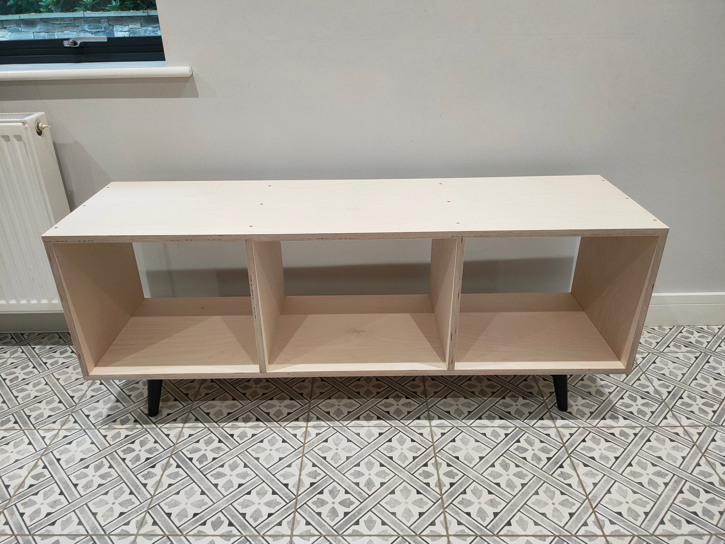 Birch Plywood Bookcase Bookshelf Customised Size to Order Handmade in the UK