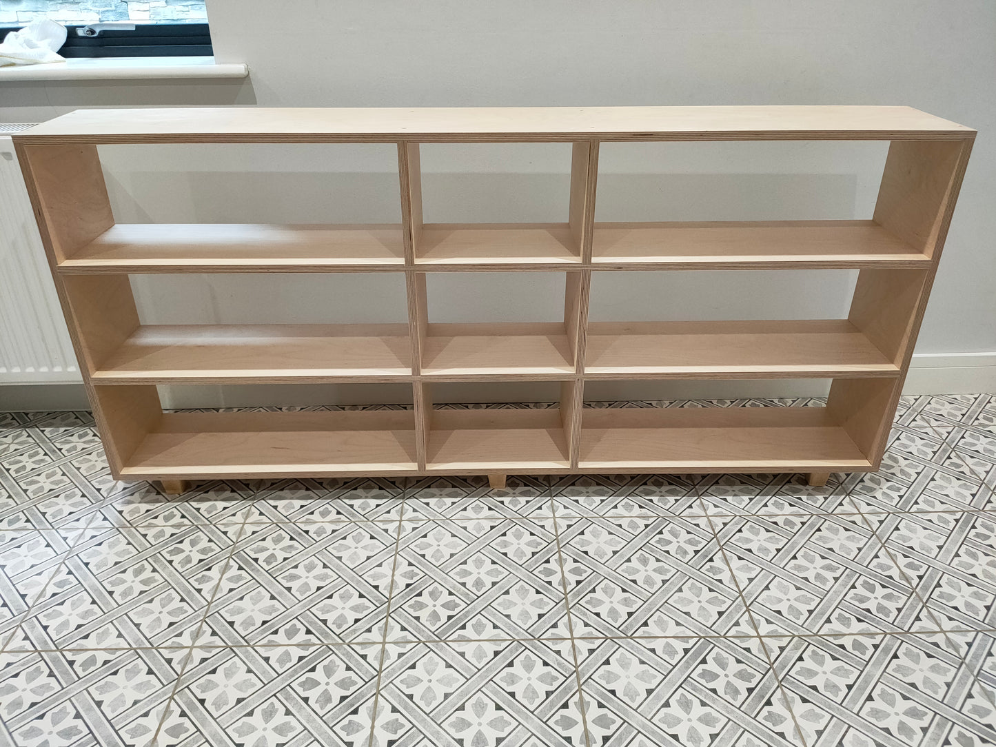 Birch Plywood Bookcase Bookshelf Customised Size to Order Handmade in the UK