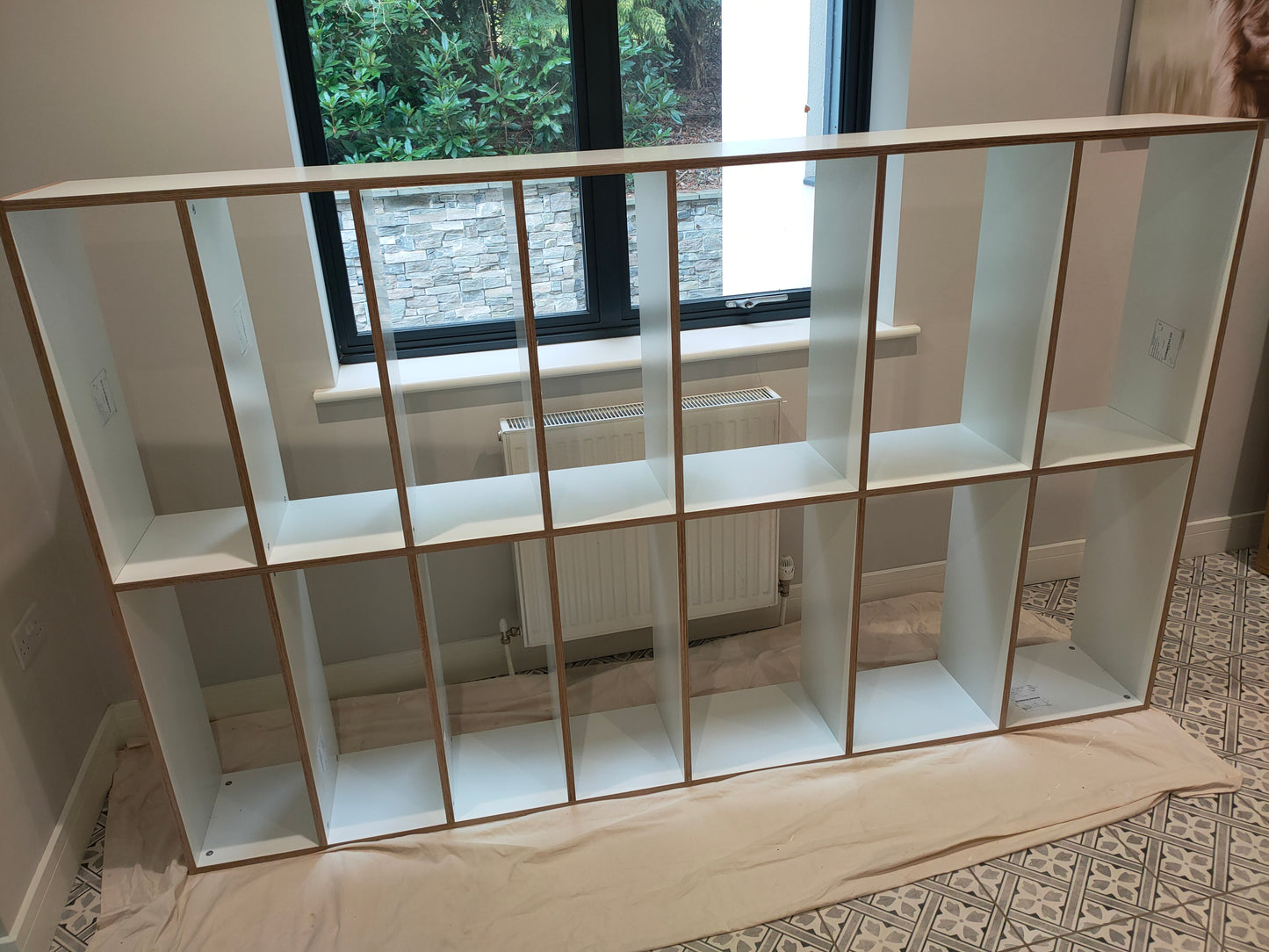 Birch Plywood Bookcase Bookshelf Customised Size to Order Handmade in the UK