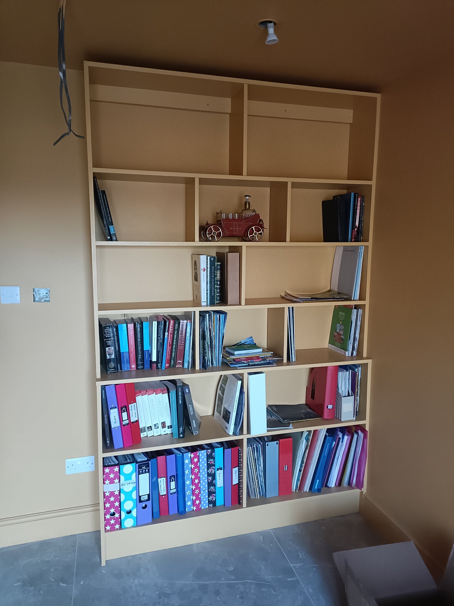 Birch Plywood Bookcase Bookshelf Customised Size to Order Handmade in the UK