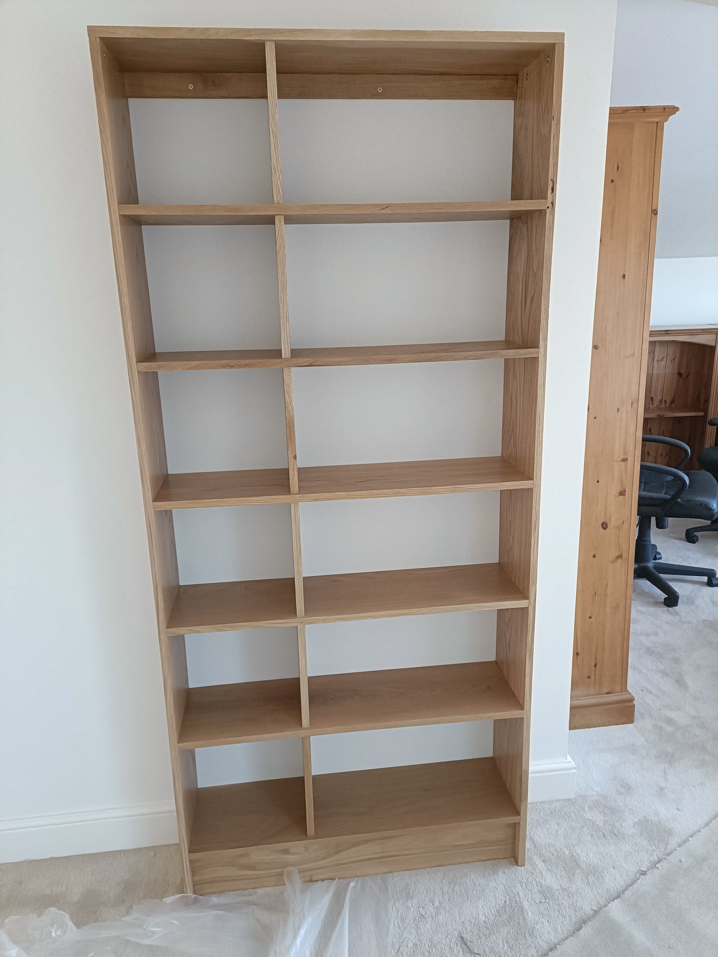 Birch Plywood Bookcase Bookshelf Customised Size to Order Handmade in the UK