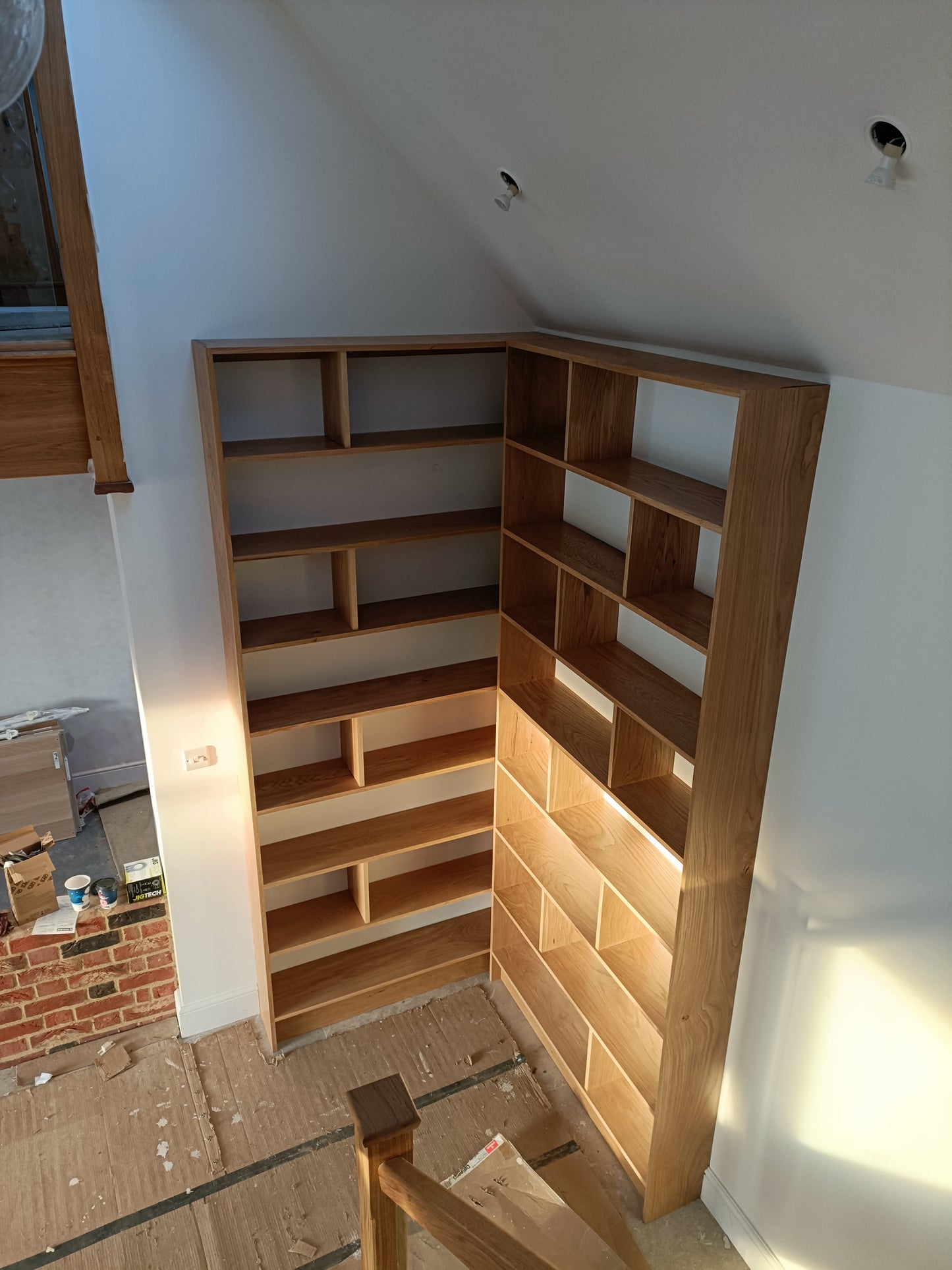 Birch Plywood Bookcase Bookshelf Customised Size to Order Handmade in the UK