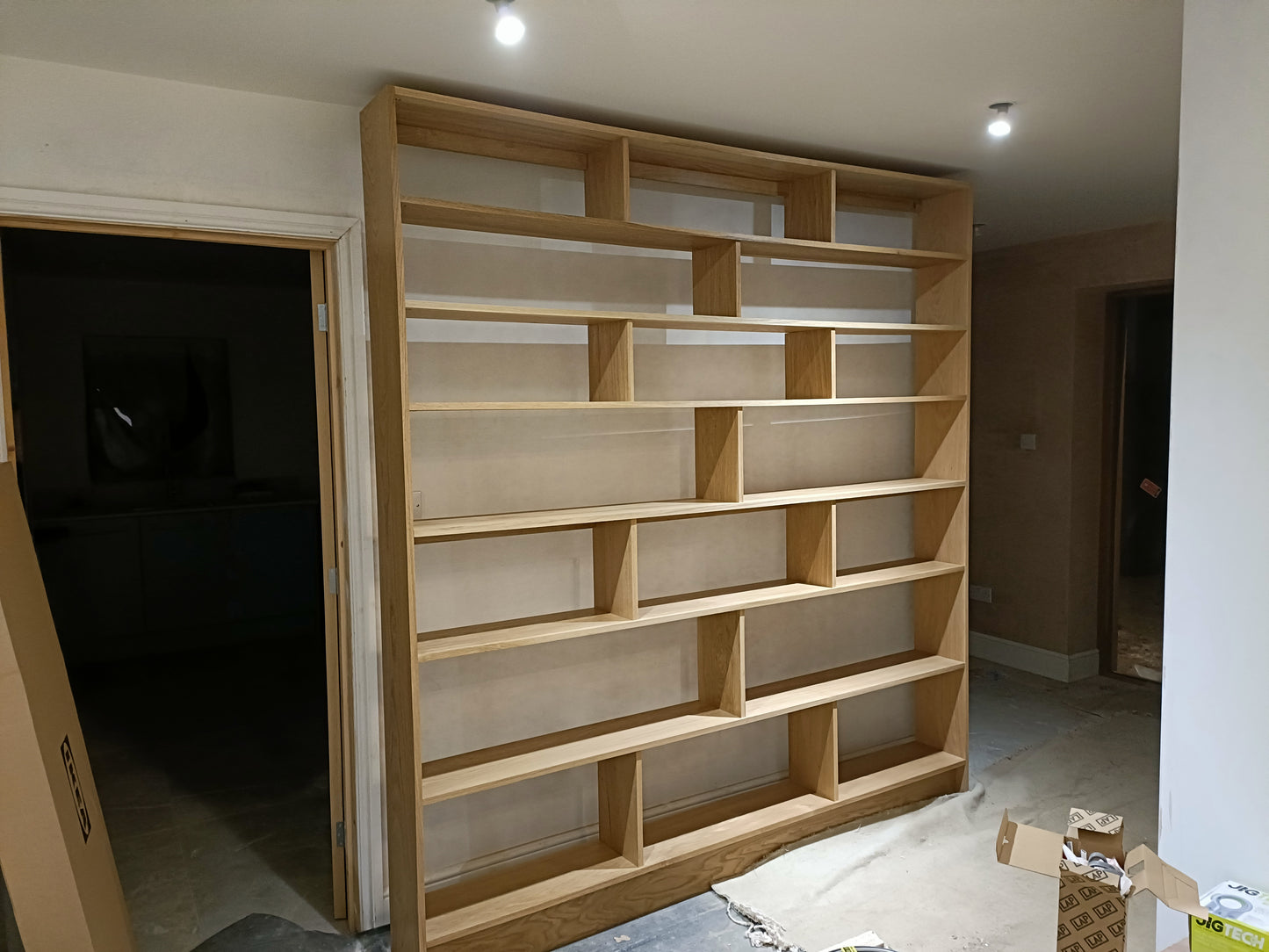 Birch Plywood Bookcase Bookshelf Customised Size to Order Handmade in the UK