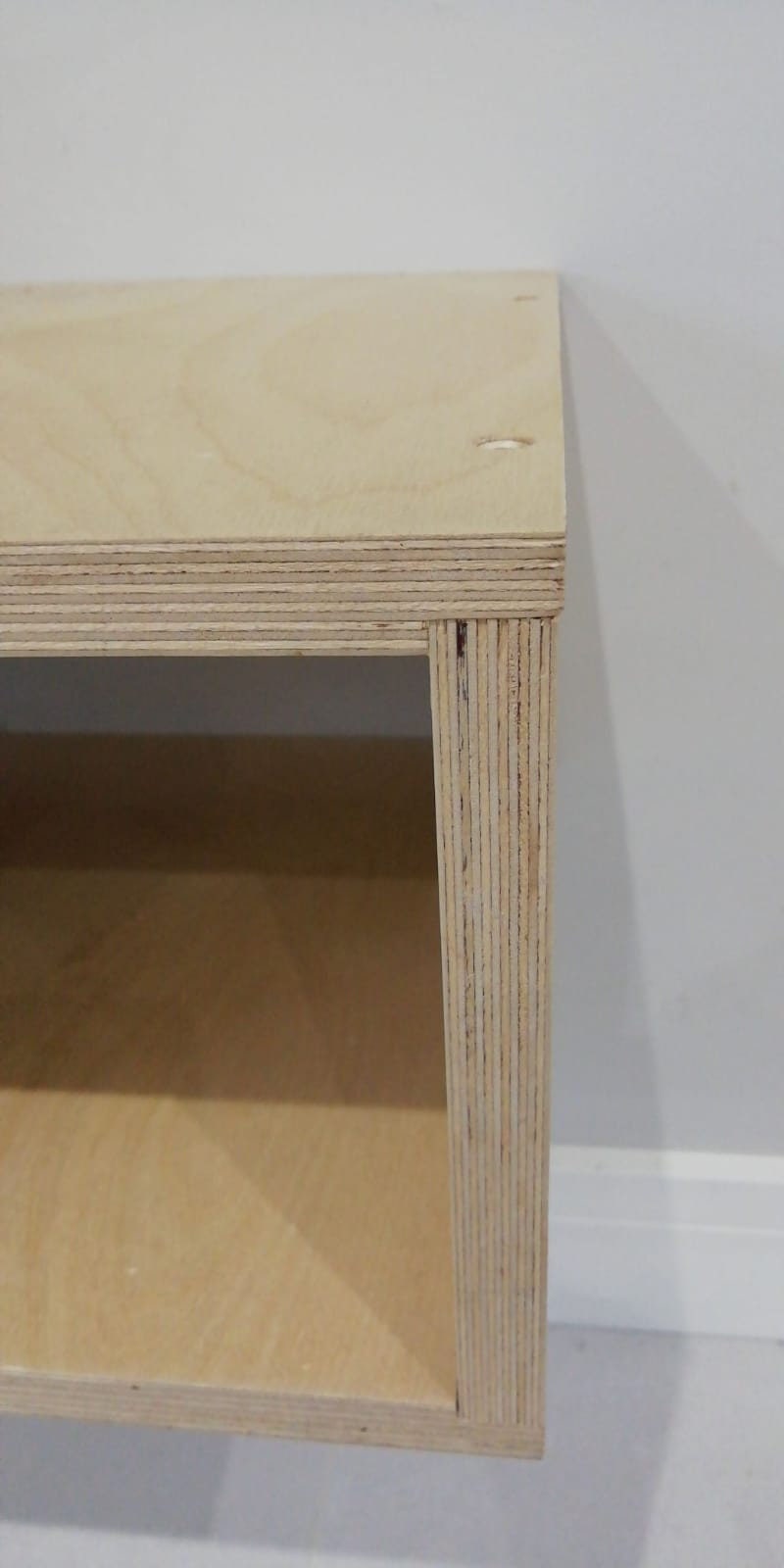 Birch Plywood Media TV Console Stand Customised Size to Order Handmade in the UK