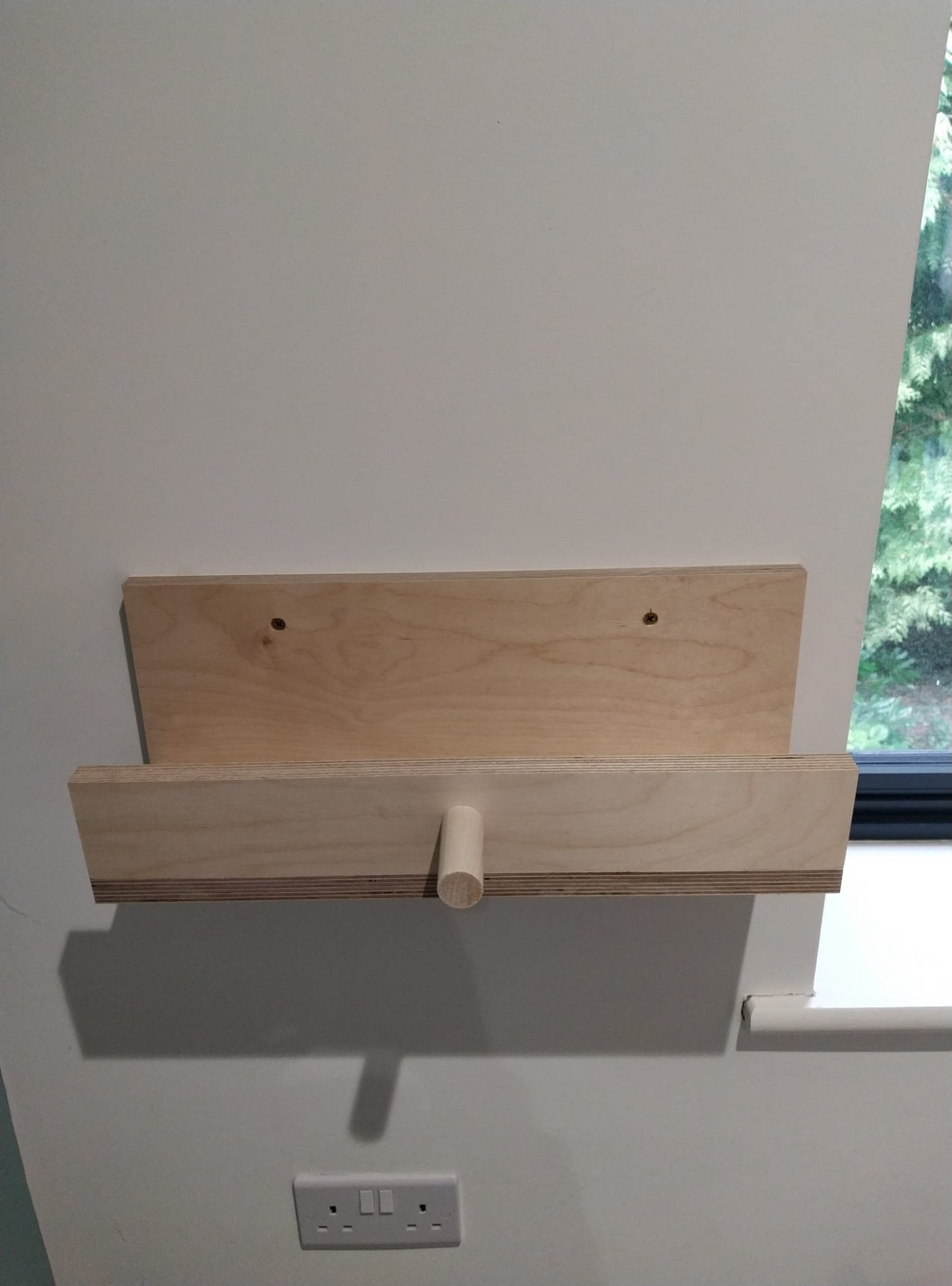 Nintendo Switch wall mounted shelf and hook birch plywood gaming customisable